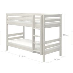 Flexa white classic bunk beds