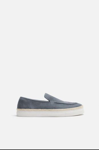 New Zara leather mens shoes loafers