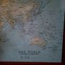 Vintage framed world map Image 2