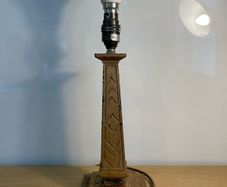 Vintage Egyptian style column lamp c1970.