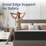 Extra Firm Single Mattress, 25cm Deep Hybrid Mattress with Breathable Foam and Individually Pocket Spring Image 6