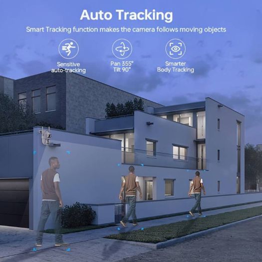 WiFi Security Camera Outdoor Dual Lens 2.4 / 5ghz Wireless IP Camera For Home Security Monitoring
