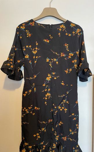 Pretty Little Thing black floral corset dress size 16 - New