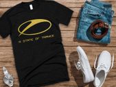 Armin Van buuren t-shirt ASOT t-shirt gold glittered t-shirt ASOT logo t-shirt