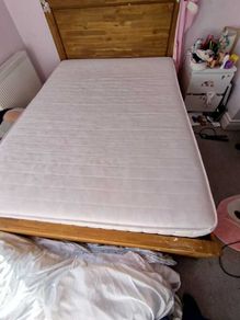 Double bed with mattress