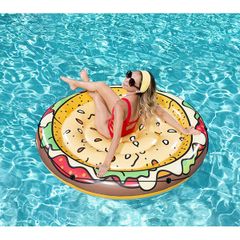 Inflatable Air Mattress Burger Pool Lounge 158 cm
