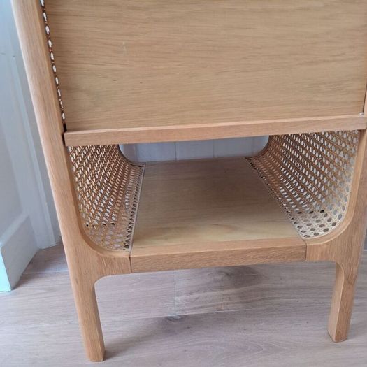 Meadows and Byrne rattan side table -- as new