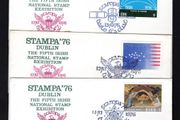 1976 Ireland Stampa 76 covers stamps with show cancels.