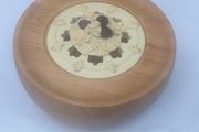 Beech hand turned treen Pot Pourri pot