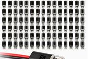 120pcs Double Wire Plug-In Connectors, 2-Pin Low Voltage Quick Connectors with Locking Buckle, No-Stripping Connectors for 18-22 AWG LED Strip, Speaker Wire, Wiring