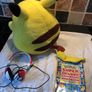 Pokemon items plush large Pikachu, Pokemon headphones and deluxe essential handbook Image 5