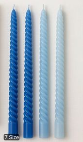 Blue 30cm Gradient-color Candles
