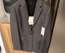 Lisa Lust Sold Out Herringbone Blazer-Size 10 BNWT