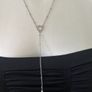 silver tone necklace Image 2