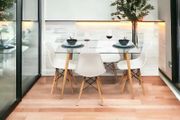 Modern Nordic Dining Set + 4 chairs - white
