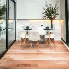 Modern Nordic Dining Set + 4 chairs - white