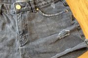 Black Denim Shorts