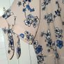 Pink & blue floral top Image 2