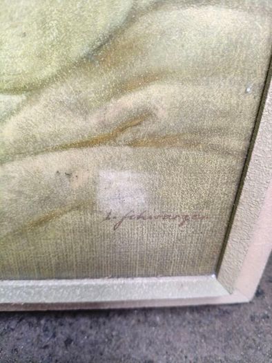 Vintage Madonna &Child Framed Picture