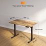 100 x 60cm Electric Height Adjustable Standing Desk Image 9