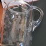 Vintage etched glass jugs Image 2