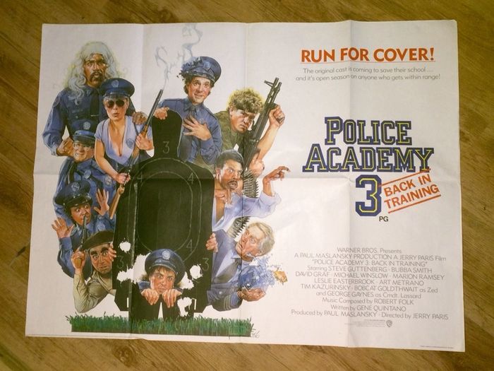 Police Academy 3 quad poster