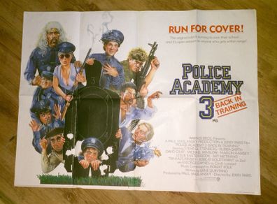 Police Academy 3 quad poster