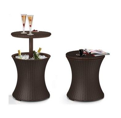 Keter Pacific Pool Bar - Brown Rattan Design
