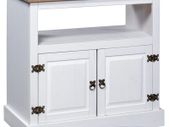 TV Cabinet Mexican Pine Corona Range White 80x43x78 cm