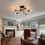 NEW SALE | Chandelier Light, 6 Lights Industrial Semi Flush Mount Ceiling Lamp, Vintage Chandelier Lighting for Living Room Bedroom Kitchen Dining Room Hallway E27 Image 3
