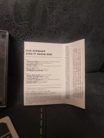 Rod Stewart. Cassette .Sing It Again Rod