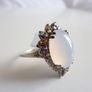 New silver RRP e137 Gemporia multistone ring size N-O Image 3