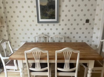 Solid wood table and chairs