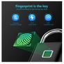 Keyless USB Charging Fingerprint Lock Smart Padlock Waterproof Image 2