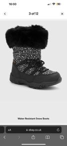 girls winter snow boots NEXT hydro guard water resistant boots kids