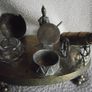 Victorian Brass Inkwell Desk Set - Military Theme - Lozenge Mark 13th January 1883 Image 4