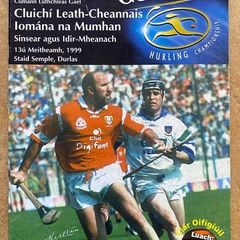 Very Rare 1999 GAA Cork v Waterford - GAA Munster Hurling Semi Final Programme