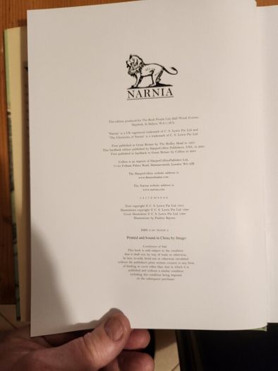 The Chronicals Of Narnia Compilation.  2 Books In Presentation Folder. Large Volume Hardback In Very Good Condition.