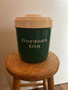 vintage Gordon's gin ice bucket