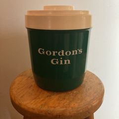 vintage Gordon's gin ice bucket