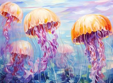 Brand New Oil Painting Colorful Flowers in Stained Glass Style Paint by Numbers Set for Adults and Children,