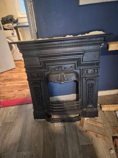 cast iron fire place