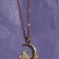 kids easter bunny chains necklaces