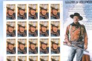 2004 USA Legends of Hollywood John Wayne Commemorative Stamps Sheetlet Plate S111111 Mint Never Hinged (MNH)