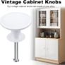 NEW SALE | 24PCS Vintage Cabinet Knobs, Chic Drawer Knobs, Antique Style Kitchen Cupboard Handles, 30mm Round Furniture Door Knobs Image 5