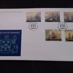 Guernsey Stamps : Admiral Lord De Saumarez - Post Office First Day Cover - 1986