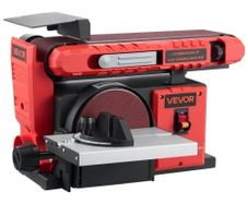 152.4mm Disc Sander & 101.6mm x 914.4mm Belt Sander, 400W Professional Belt Disc Sanders Combo with 0 - 45 Adjustable Worktable, Dust Collection Port for Woodworking & DIY Crafting