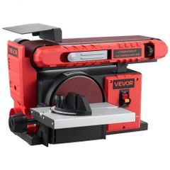 152.4mm Disc Sander & 101.6mm x 914.4mm Belt Sander, 400W Professional Belt Disc Sanders Combo with 0 - 45 Adjustable Worktable, Dust Collection Port for Woodworking & DIY Crafting