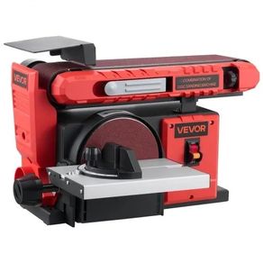 152.4mm Disc Sander & 101.6mm x 914.4mm Belt Sander, 400W Professional Belt Disc Sanders Combo with 0 - 45 Adjustable Worktable, Dust Collection Port for Woodworking & DIY Crafting