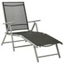 3 Piece Garden Lounge Set Textilene and Aluminium Silver Image 3